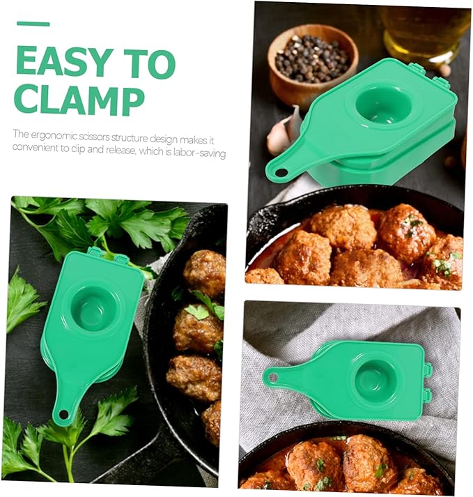 Meatball Maker 7.67 Inch Ergonomic Meatball Scoop Tool for Quick and Easy Making of Meatballs Fish Balls Shrimp Balls and Tofu Balls Kitchen Gadget with Smooth Surface and Effortless Release