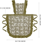 Pinknoke Vintage Pinafore Apron Dress for Women with Pockets Cute Floral Chef Aprons for Kitchen Cooking Baking Gardening