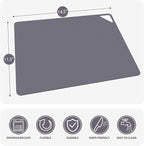 WK Flexible Plastic Cutting Boards for Kitchen, Cutting Board Mats Set of 3, Nonslip Cutting Board for Meat, Thin Cutting Sheets with Hole, Dishwasher Safe, BPA Free, 14.5x11.5"