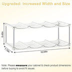 Stackable Water Bottle Organizer for Stanley 40oz Tumblers – Acrylic Water Bottle Holder for Cabinet, Pantry, Large Tumbler Organizer Storage Rack, Stanley Cup Storage, 2 Tier, Holds 8 Bottles