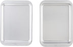 Nordic Ware Naturals 3 Piece Compact Pan Set, Toaster Oven, Counter Ovens, Air Fryer and Broiler Safe, Size for 1-2 Portions - Includes Baking Sheet, Broiling Rack and Rectangular Pan
