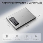 Ultrean Smart Food Kitchen Scale with Nutritional Calculator, APP for Calorie & Macro Tracking, AI Powered, Goal Progress, Digital Calorie Scale for Weight Loss, Stainless Steel, 22lb