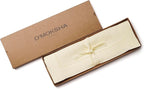 D'Moksha Homes Cream Linen Cloth Placemats Set of 4-100% Pure Linen Hemstitch Placemats 14 x 19 Inch - Classic Hemstitch Table Place Mats for Holiday - Handcrafted and Machine Washable