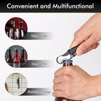 Professional Waiter Corkscrew Wine Openers Set(2PCS), Heavy Duty Stainless Steel Hinges Wine Key for Restaurant Waiters, Sommelier, Bartenders