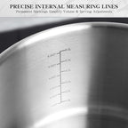EWFEN Stainless Steel Cookware Set, 3 Ply 17 Piece Stainless Steel Pot and Pan Set, Oven Dishwasher Safe | Induction Compatible Frying Pans, Saucepans, Saute Pan & Stock Pot, PFOA, PTFE & PFOS Free