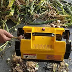 Electric Garlic Root Stem Cutter, Double Head Garlic Top Tails Remover Machine, Cut Beard and Roots