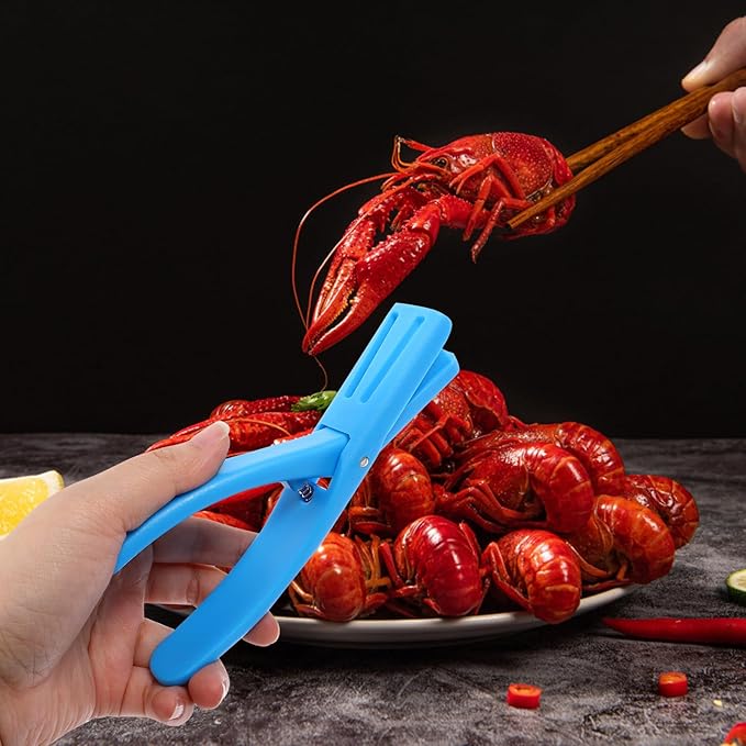 POPETPOP Crawfish Shell Remover and Shrimp Deveiner Tool, Blue Shucking Gadget for Quick Shell Removal, Kitchen Specialty Utensil for Seafood Preparation