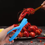 POPETPOP Crawfish Shell Remover and Shrimp Deveiner Tool, Blue Shucking Gadget for Quick Shell Removal, Kitchen Specialty Utensil for Seafood Preparation