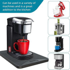 ARGOMAX Appliance Rolling Tray, Coffee Maker Slider, coffee pull out tray, sliding coffee maker tray, Suitable for coffee machines, air fryers and other appliances (10.3'' W × 15.3''D)