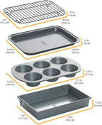 Chicago Metallic Professional 4-Piece Non-Stick Toaster Oven Set
