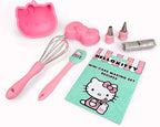 Handstand Kitchen Hello Kitty Cake Baking Set with Kitty Face and Bow Mini Cake Molds and More