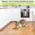 Small Paper Plates 6 inch, Compostable Eco Friendly Disposable Plates for Appetizer, Cake, Dessert