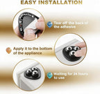 Self Adhesive Caster Wheels for Countertop - Furniture Sliders & Appliance Rollers for Kitchen, Coffee Machine, Blender, Oven - Easily Solves The Problem of Desktop Sliding (Black, 32pcs)