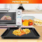 10" × 10" Baking Pan for Breville Compact Smart Oven，Food Grade Non-stick Toaster Replacement Parts Accessories Compatible with Breville Mini Smart Toaster Oven, Dishwasher Safe