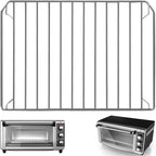 Countertop Toaster Oven Replacement Parts for BLACK DECKER 8 Slice Extra Wide Convection Toaster Oven, 16.5×11.5 IN Stainless Steel Toaster Oven Accessories Baking Rack Wire Rack for cooling