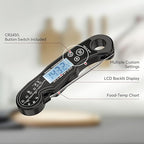 Meat Thermometer Digital - Fast Instant Read Food Thermometer for Cooking, Candy, Outside Grill, and Roast, Digital Food Thermometer with Backlight LCD & Calibration