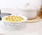 Steaming Rack, 2 Pack 7 Inch Round Food Grade Stainless Steel Steamer Plate for Food Steaming, Cooling and Roasting Cooking in Kitchen and Outdoors (18 cm)
