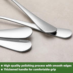 24 Pcs Forks and Spoons Silverware Set, Food Grade Stainless Steel Flatware Cutlery Set for Home, Kitchen and Restaurant, 12 Dinner Fork(8") and 12 Teaspoon(6.7"), Mirror Polished, Dishwasher Safe