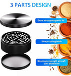 Matoolser 3 Inch Spice Grinder Mills for Kitchen (Black)