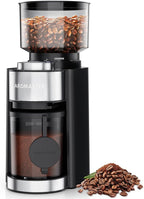 Conical Burr Coffee Grinder,3-Ear Portafilter Holder