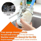 Glass Mason Jars 16 oz with Airtight Lids and Bands - 15 Pack Regular Mouth Pint Canning Jars for Pickling, Meal Prep, Overnight Oats, Dry Food & DIY Crafts - Includes 24 Stickers & Brush