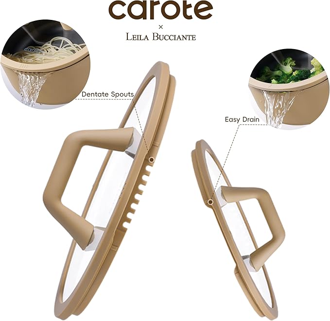 CAROTE 31PCS Pots and Pans Set, Nonstick Cookware Set Kitchen Non Stick Induction Titanium Cookware Non-toxic Granite Cooking set, PFOA Free