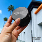 Santa Cruz Shredder Metal Herb Grinder Knurled Top for Stronger Grip 3-Piece Large 2.7" (Black)