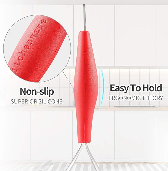 Joyoldelf Heavy Duty Stainless Steel Potato Masher, Professional Integrated Masher Kitchen Tool & Food Masher/Potato Smasher with Silicone Handle, Perfect for Bean, Vegetable, Fruits, Avocado, Meat