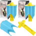 Pepper Corer, 2 in 1 Red Bell Pepper Seed Corer Remover Tool, Fruit & Vegetable Corers Quick Cave Tools for Jalapeno Cutter Deseeder, Yellow Blue, 2 PCS