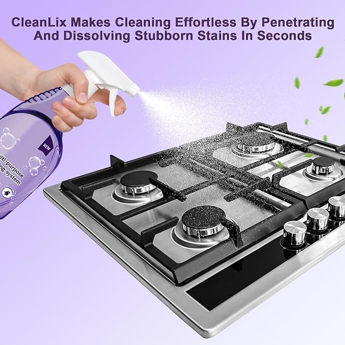 The All-In-One Multi Purpose Cleaning System with Cleaning Tablets - Cleaning Spray for Every Stain - Cleaner(1 Bottle+18Tablet)