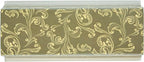 Restaurantware Paper Loaf Pan 100 Count 10 x 3.6 x 2.5 Inches 42 Oz Greaseproof Baking Loaf Mold, Vintage Floral Design Oven Safe Freezer Safe Rectangular Green Baking Pan For Cakes And Bread