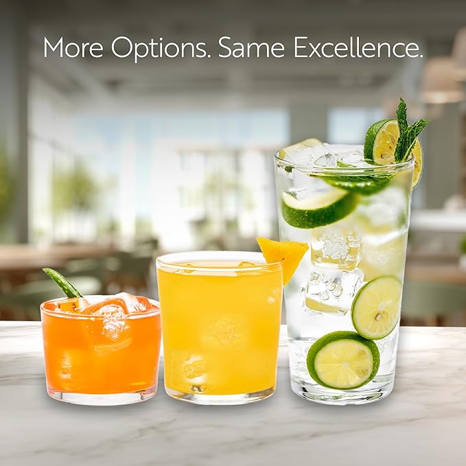 Restaurantware Sumi 12.5 Ounce Double Old Fashioned Glasses Set of 12 Lead-Free Scotch Glasses - Tempered Dishwasher-Safe Glassware Clear Glass Whiskey Glasses Serve Cocktails and Liquors