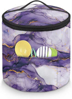 Purple Marble Electric Pressure Cooker Insulation Bag Not Easily Deformed Electric Pressure Cooker Storage Bag Kitchen Appliance Dust Cover