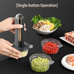 Electric Mini Food Processor, 4-Cup Portable USB Small Food Processor, Garlic Mincer, for Dicing, Mincing, and Puree, Black