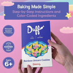 Baketivity x Duff Goldman Unicorn Cookies - Kids Baking Kit - Cooking Kits with Premeasured Ingredients, Decorating Supplies, STEM Activities - Kids Baking Sets for Girls, Boys Ages 6-12