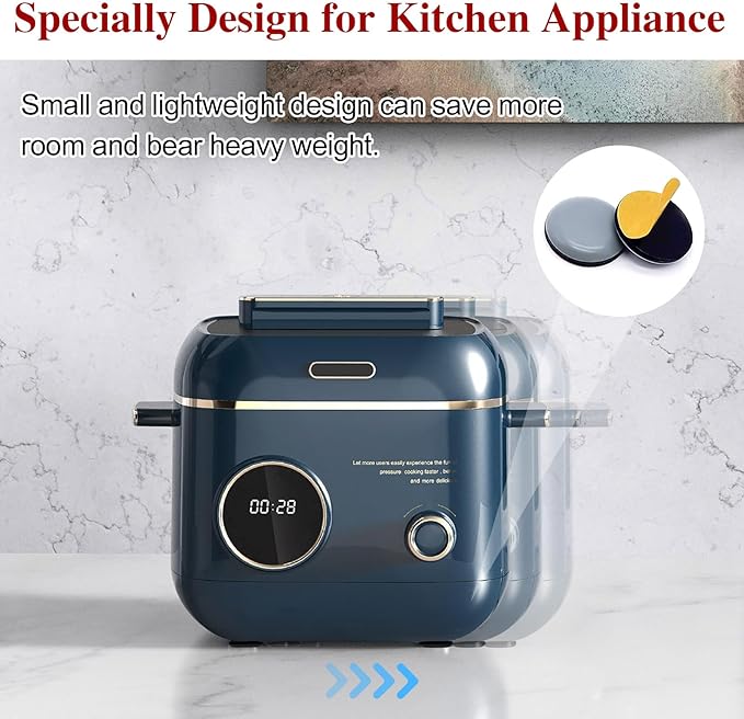 12Pcs Appliance Sliders for Kitchen Appliances, Appliance Slider, Small Appliance Slider for Most Countertop,Self Adhesive Home Finds Caster Wheels Rollers