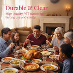 Prestee 500 Count Clear Plastic Spoons - 6 Inch Heavy Duty Plastic Spoons Disposable Bulk Pack - Elegant and Durable Clear Silverware Suitable for Events, Dinner, Banquets, Parties, and Gatherings