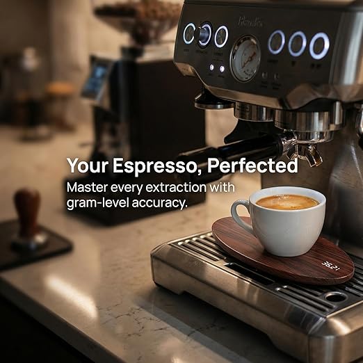 Coffee Scale with Coffee Spoon, High Precision 500g/0.1g Rechargeable Digital Tea Scale for Brewing, Portable Mini Kitchen Scale for Espresso, Baking, Jewelry