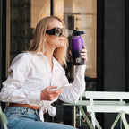 DYSANKY 32 oz Insulated Water Bottle | Thickened Stainless Steel Vacuum Metal | Portable Sports Water Jug for Gym and Hiking with Straw, Carrier Bag, Handle Strap | BPA-Free 32 oz
