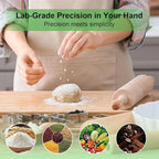 Digital Measuring Spoon Scale, Electronic Kitchen Measuring Spoon Scale, 800g/0.1g High Precision Kitchen Gadget with 5 Units Conversion, Removable Scoop for Cooking, Baking, Pet Food,1PC,Beige
