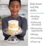 MindWare Playful Chef: Kids Cake Decorating Kit - Includes Pans, Reusable Pastry Bags, Stencils, Recipes amd More