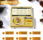 THINKSCALE Digital Milligram Scale, 50g/0.001g Gold Jewelry and Gem Scale, Mg Scale for Powder, Reloading, Micro Gram Scale with Calibration Weight, Includes Scoop, Powder Pan and Tweezers