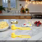 2Pcs Duck Rice Mold, Butter, Rice Mold, Maker Clip,Snowball Tool With Handle, Snowball, Cartoon Duck Maker Clip Snow Ball Kitchen Utensils and Gadgets