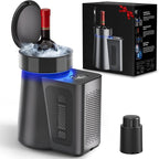 Newise Wine Chiller & Temperature Keeper for Standard 750ml Bottles, Electric Chiller Maintains Perfect Temp, Low-Noise, Christmas Gift Set for Wine Lovers