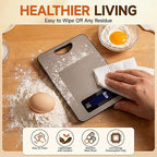 Digital Kitchen Scale and Food Weight Scale with Hang Loop, 11lb Baking Scale for Home and Kitchen, Precise Scales with Grams and Ounces, Stainless Steel (Silver)