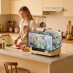 Watercolor Hummingbirds Daisy Print Toaster Oven Dust Cover, Heavy Duty Heat-resistant Microwave Oven Cover, Anti Fingerprint Air Fryer Covers (Large-18.5 * 22.5 * 12.99 inches)