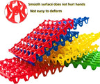 4-Pack Plastic Egg Tray Egg Crates 30-Egg Flats for Home Chicken Farmers, Stackable Egg Cartons Hold Multiple Eggs, Great for Storing, Sorting, and Shipping Eggs, Durable and Reusable (Yellow)