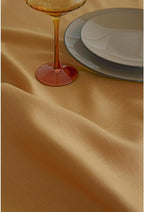 Solino Home Linen Napkins Set of 4-100% Pure Linen Caramel Dinner Napkins Cloth 20 x 20 Inch - Fete, Handcrafted and Machine Washable