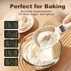 Handheld Electronic Measuring Spoon, Digital Measuring Spoon with Unit Conversion Function 800g/0.1g High Precision, LED Display, 2026 New Food Scale Scoop for Weighing Baking Cooking