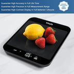 Vitafit 33lb Food Scale, High Accuracy in 0.1oz by Our Professional Factory Since 2001, Digital Kitchen Scale Weight Grams and Ounces for Cooking & Baking, 8.5x7.1in Big Platform, 3*AAA Battery, Black
